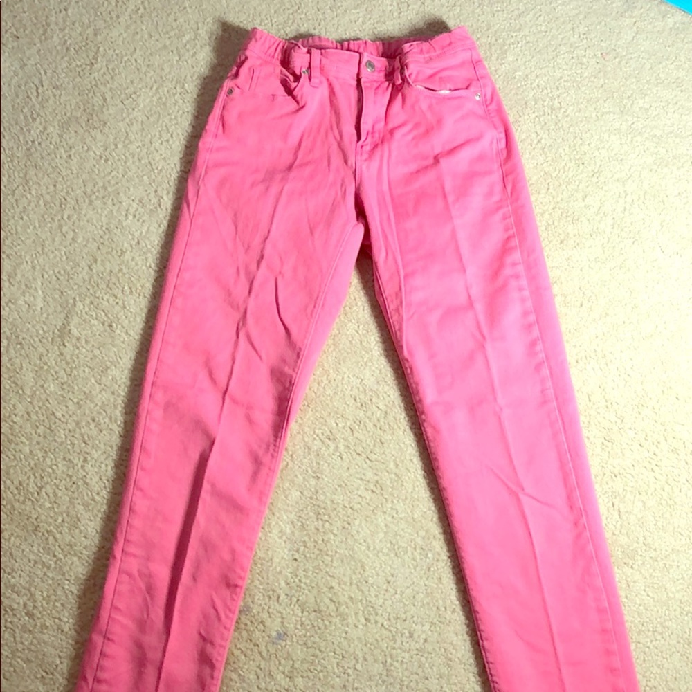 Cute pink jeans great for normal clothing